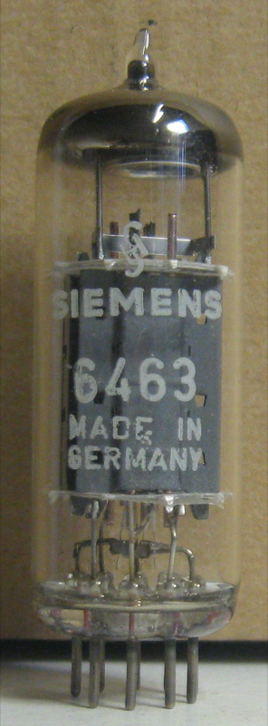 6463 / E86CC — GE·Telefunken — triode vacuum tube — (1957)
