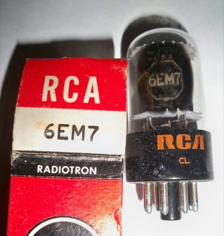 6EM7 / 6EA7 — RCA·Sylvania·GE — triode vacuum tube — (1957)