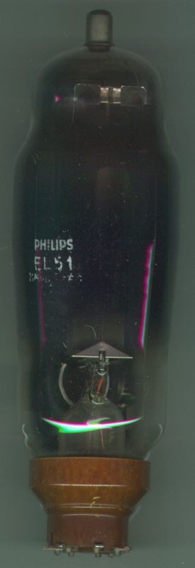 EL51 — Philips — pentode vacuum tube — (1950)